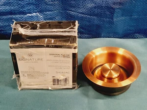 Brida de eliminación de basura de cobre satinado Signature Hardware SH162AC 3-1/2" 482752 - Imagen 1 de 6