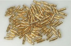 Gold Contact Plug 100 Twisted Gold PLUGS Male 4.0mm Team Orion ORI40004 - Picture 1 of 3