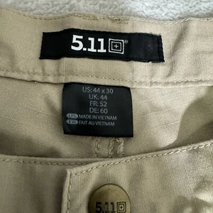 5.11 Tactical Mens Pants 44x30 Tan Cargo Rip Stop Utility First Responder Work 3 - Picture 1 of 6