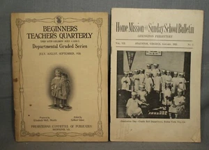 2 antique old booklets Teacher's Quarterly S.S. Presbyterian Church Missions - Picture 1 of 4