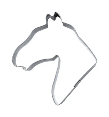 Ausstecher Ausstechform Plätzchen Keksausstecher Pferdekopf 7,5 cm Edelstahl - Bild 1 von 2