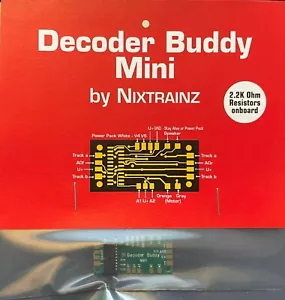 NixTrainz | Decodificador Buddy Mini (resistencias de 2,2 k ohmios a bordo) | Placa base - Imagen 1 de 2
