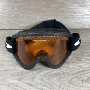 Oakley Ski Snowboard Goggles - Men Black Frame Orange Lenses - Picture 1 of 6