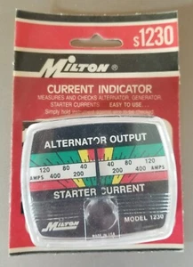 Vintage "Milton" Current Indicator Starter Current And Alternator Output-Nos - Bild 1 von 3