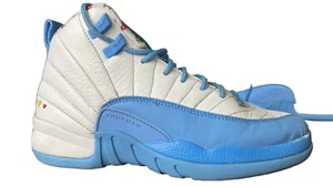 NIKE Jordan 12 Retro Emoji University Blue Big Kid Size 4.5 2022. Clean. - Picture 1 of 17