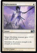 Righteousness *Uncommon* Magic MtG x1 M10 SP