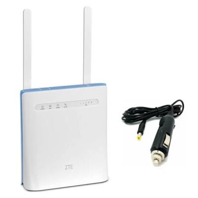 UNLOCKED ZTE MF286D 4G 600MBPS WIFI ROUTER. TEL PORT, BRIDGE MD WITH CAR ADAPTOR - Image 1 of 4