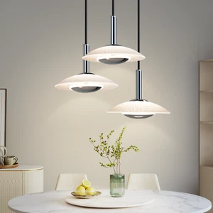 18W LED Pendelleuchte Rund 3 Flammig 3000K Hängelampe für Büro Küche Esszimmer - Bild 1 von 9