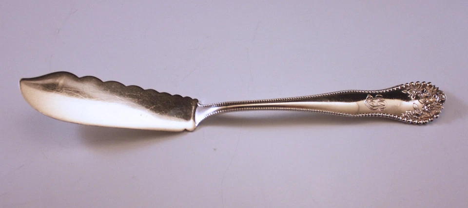 Faca de manteiga 1897 GORHAM PRATA ESTERLINA PADRÃO LANCASTER MASTER 1,3 OZ - Imagem 1 de 4