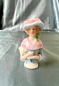 Half Doll German Porcelain Figure 6cm Height Art Deco Antique - Picture 1 of 7