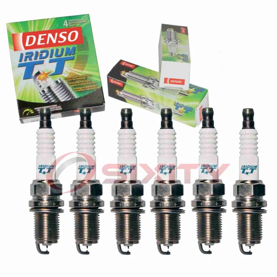Velas de ignição Denso Iridium TT de 6 peças para 1997 Mercedes-Benz C280 2.8L L6 he - Imagem 1 de 4