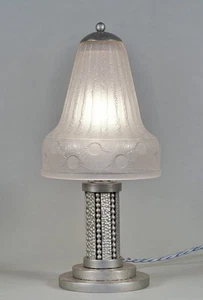H.FOURNET & DAUM : French 1930 art deco lamp ............................ France - Picture 1 of 12