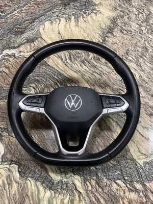 VW Golf 8 Tiguan Polo T5.2 Craftar MFL Multifunktion Leder Lenkrad Mit Airbag  - Bild 1 von 4