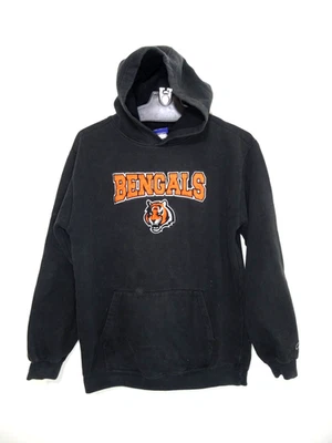 Sudadera con capucha vintage de los Cincinnati Bengals pequeña para hombre negra NFL Reebok Foto 1 de 4