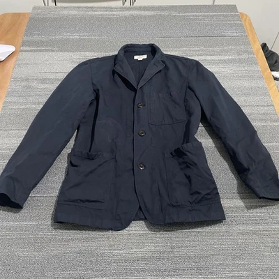 Wallace & Barnes Blazer мужской 36R синий хлопок льняной неструктурированный Chore пальто * - Изображение 1 из 4