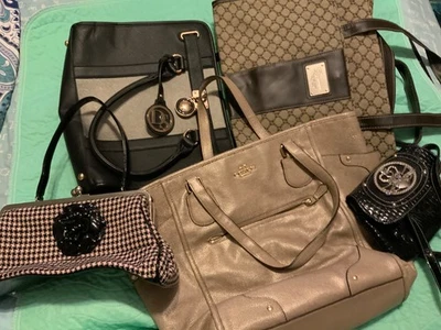Lot #2, 5 Various Name Brand Purses, Coach, Kathy, Glenda Gies, Plus… - Image 1 of 4