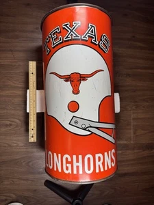 Vintage 70er Jahre Texas Longhorns Football Mülleimer - Bild 1 von 24