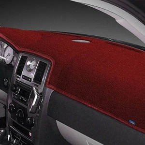 For Mercedes-Benz 500E 92-93 Dash-Topper Plush Velour Maroon Dash Cover - Picture 1 of 2