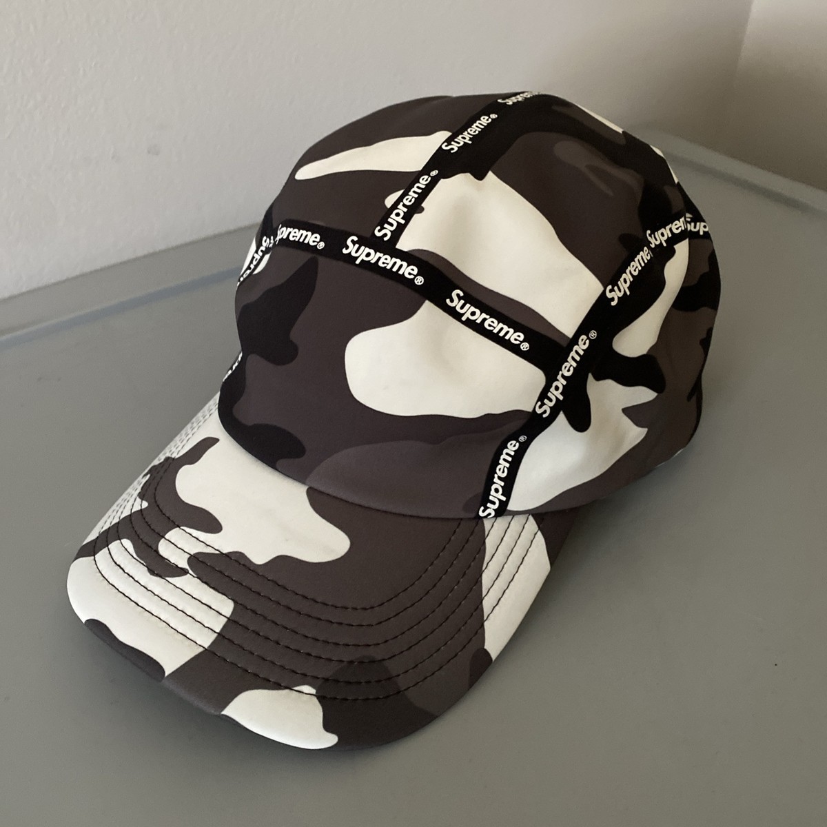 【Supreme】Military Camp Cap White Camo F Supreme Military Camp Cap Hat - Olive Tiger Camo - SS24 New