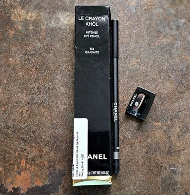 Chanel #64 GRAPHITE Le Crayon Khol Intense Eye Pencil Eyeliner .05oz NIB! 💯 - Image 1 of 2