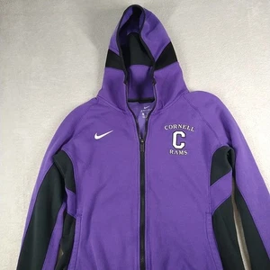 Cornell College Rams Full Zip Hoodie Women's Medium Purple Nike Dri Fit Sweatshr - Picture 1 of 12