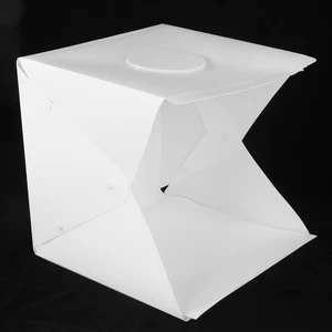 40cm LED Foldable Lightbox Adjustable Brightness Photography Softbox With 6 NEW - Afbeelding 1 van 12