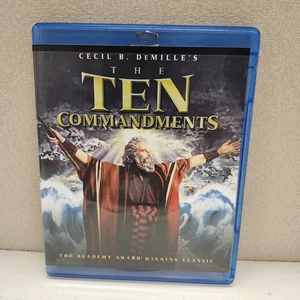 The Ten Commandments 2-Disc Blu-ray 1956 Charlton Heston Yul Brynner Anne Baxter - Foto 1 di 5