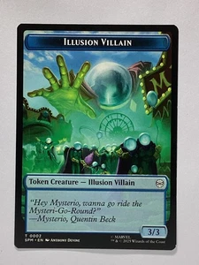 MTG Magic Marvel's Spider-Man SPM Spider / Illusion Villain Double-Sided Token - Bild 1 von 2