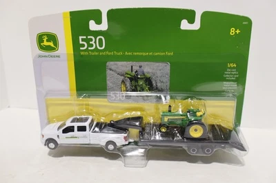 Ertl John Deere 530 With Trailer & Ford Truck NIP 1/64 Tractor - Image 1 of 3