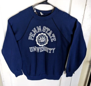 Vintage 70s Artex Penn State Nittany Lions Raglan Sweatshirt Men L USA Spellout - Bild 1 von 7