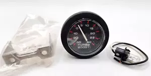 Amega Round Turbo Boost Gauge 10411 PSI Mounting Bracket Light New NOS 30 - Picture 1 of 5