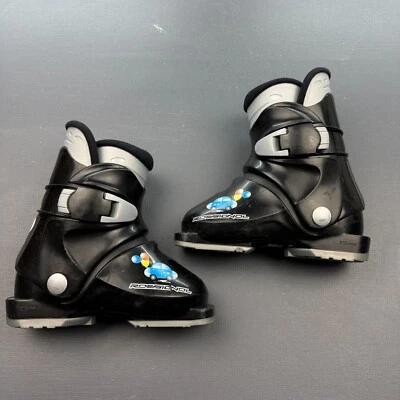 Rossignol R18 Ski Boots Boys Size 3-4 US 215mm Black Balloon Graphic Winter Snow - Image 1 of 4