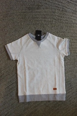 7 For All Mankind Boys Gray Pop-Over Tee Short Sleeve Shirt - Size M - NWT - Image 1 of 4