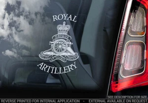 Royal Artillery - Car Sticker - Armed Forces Military Army Sign Window Decal V01 - Picture 1 of 1