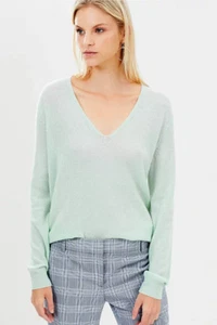 Nuevo con etiquetas Suéter Theory Adrianna Cashmere Cuello en V LUZ COMO NUEVO TALLA S - Imagen 1 de 7