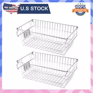 Orgneas Stackable Chest Freezer Baskets Organizer Bins, Metal Wire Baskets Pantr - Picture 1 of 7