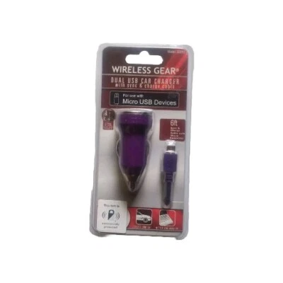 беспроводное оборудование двойной usb автомобильное зарядное устройство micro usb - Изображение 1 из 2
