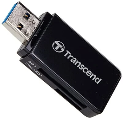 Transcend TS-RDF5K USB 3.1 SDHC/SDXC/microSDHC/SDXC Card Reader Black Foto 1 de 4