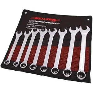 8PC SPANNER SET LARGE COMBINATION METRIC 20mm - 32mm Ring Open Ended Tool CT0324 - Picture 1 of 4