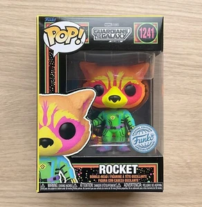 Funko Pop Marvel Rocket Luz Negra #1241 + Protector Gratis - Imagen 1 de 6