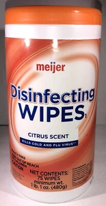 Wipes Wipes Wipes Disenfecting 1ea 75ct Citrus Scent-SHIPS SAME BUSINESS DAY - Picture 1 of 12