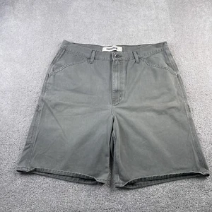 VINTAGE Gap Shorts Mens 40 Grey Carpenter Utility Workwear Loose Baggy Y2K - Picture 1 of 13
