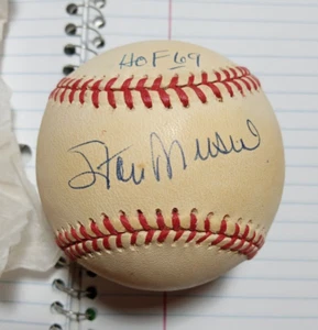 Stan Musial HOF 69 Signed Autographed NL Coleman Rawlings baseball auto ball ron - Picture 1 of 9