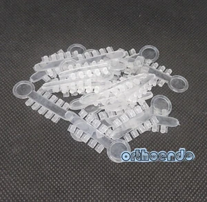 100 pcs = 10 sticks Dental Rotation Wedge Orthodontic Rubber Elastic Rotary Pads - Picture 1 of 6