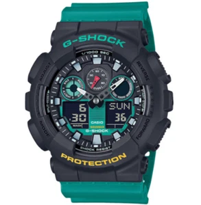 Casio G-Shock GA-100MT-1A3DR Men's Analog Digital Black Green Watch 200M NEW - Picture 1 of 1