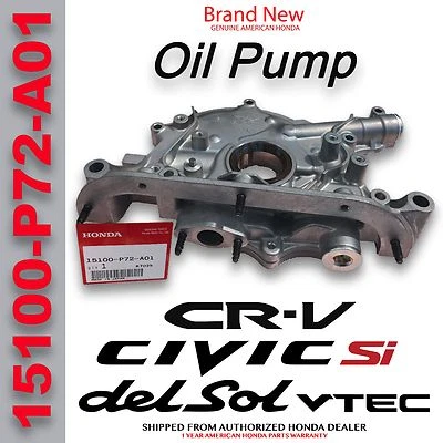 Bomba de aceite genuina OEM Honda Civic Si CR-V Del-Sol/Acura Integra VTEC Foto 1 de 4