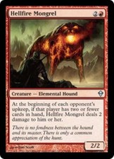 WOTC MtG Zendikar Hellfire Mongrel (U) (x4) NM