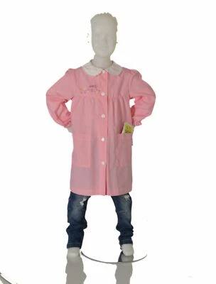 GREMBIULE ASILO MATERNA BAMBINA BOTTONI TASCHE RICAMO MARCA SIGGI ART.33GR3566 - Immagine 1 di 4