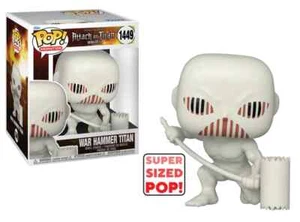 FUNKO POP ANIMATION ATTACK ON TITAN WAR HAMMER TITAN #1449 GIGANTE MARTELLO 15CM - Imagen 1 de 9