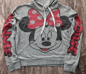 Minnie Mouse Disney Hoodie Peek grau L schwarz rot Sweatshirt Pullover Damen/Jr? - Bild 1 von 14